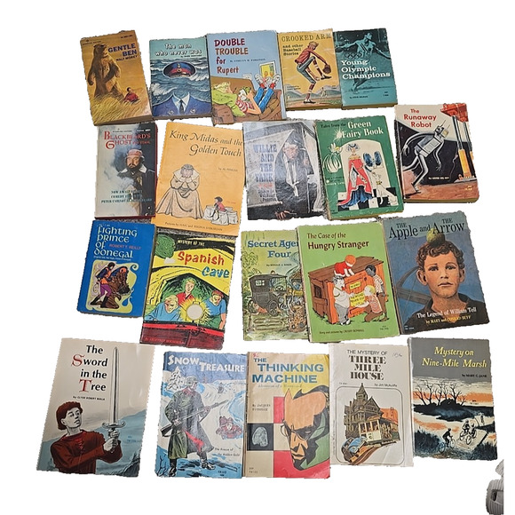 Lot of 20 Vintage Mixed Authors Fiction Adventure Paperback Children's Books - Picture 1 of 7